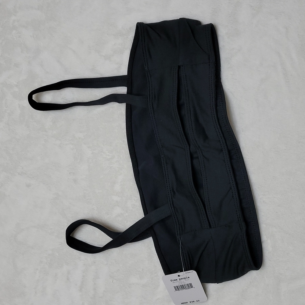 FP Movement Very Prairie Bandeau Style Back CutOut Black Bra - Picture 12 of 16